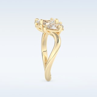 2.61 CT Two Stone Engagement Ring Featuring Oval Moissanite