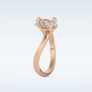 2.61 CT Two Stone Engagement Ring Featuring Oval Moissanite