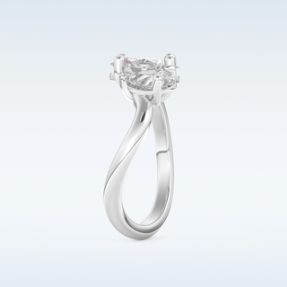 2.61 CT Two Stone Engagement Ring Featuring Oval Moissanite