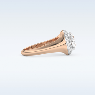 2 CT Double Halo Engagement Ring Featuring Oval Moissanite
