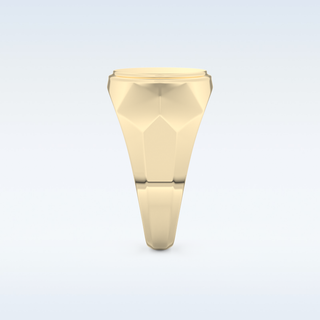 Signet Style Wedding Band with Moissanite