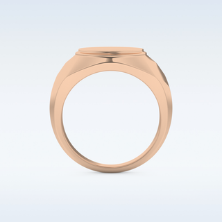 Signet Style Wedding Band with Moissanite