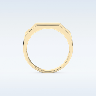 Flush Setting Style Wedding Band with 0.17 CT Round Cut Moissanite
