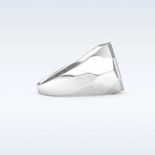 Multi Stones Style Wedding Band with 0.43 CT Round Cut Moissanite