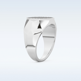 Multi Stones Style Wedding Band with 0.43 CT Round Cut Moissanite