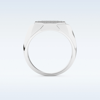Multi Stones Style Wedding Band with 0.43 CT Round Cut Moissanite