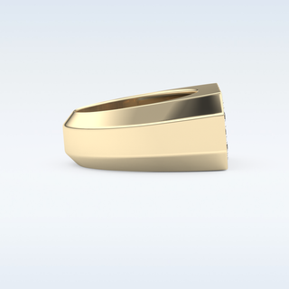 Multi Stones Style Wedding Band with 0.85 CT Round Cut Moissanite