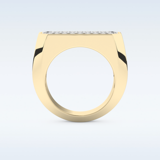 Multi Stones Style Wedding Band with 0.85 CT Round Cut Moissanite