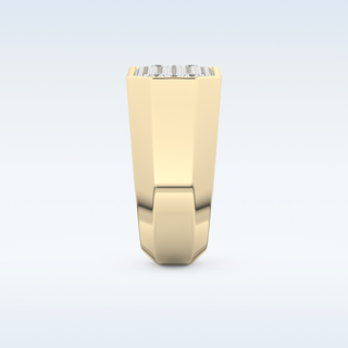 Multi Stones Style Wedding Band with 0.85 CT Round Cut Moissanite