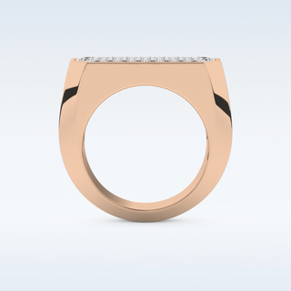 Multi Stones Style Wedding Band with 0.85 CT Round Cut Moissanite