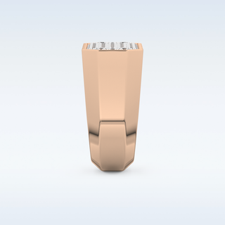 Multi Stones Style Wedding Band with 0.85 CT Round Cut Moissanite