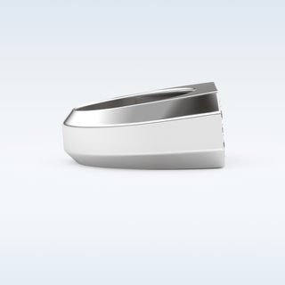 Multi Stones Style Wedding Band with 0.85 CT Round Cut Moissanite