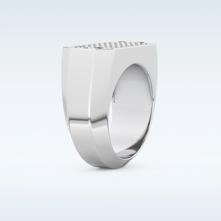 Multi Stones Style Wedding Band with 0.85 CT Round Cut Moissanite