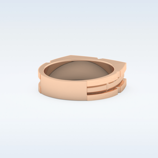 Plain Style Wedding Band with Moissanite