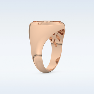 Compass Design Wedding Band with 0.04 CT Round Cut Moissanite