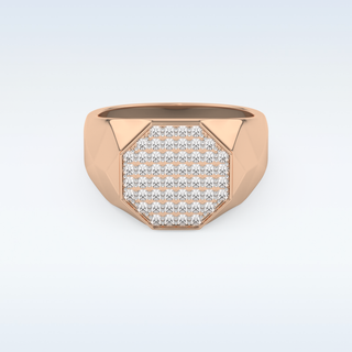 Multi Stones Style Wedding Band with 0.43 CT Round Cut Moissanite