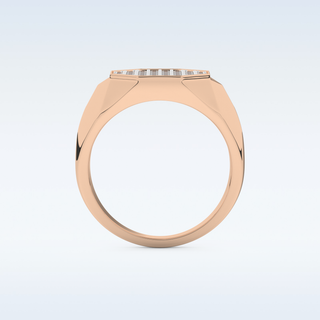 Multi Stones Style Wedding Band with 0.43 CT Round Cut Moissanite