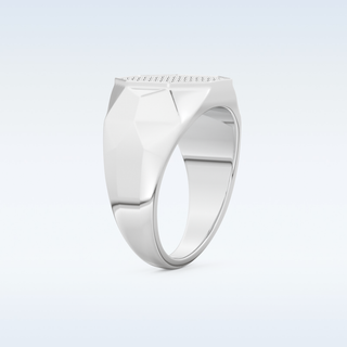 Multi Stones Style Wedding Band with 0.43 CT Round Cut Moissanite