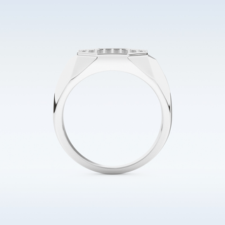 Multi Stones Style Wedding Band with 0.43 CT Round Cut Moissanite