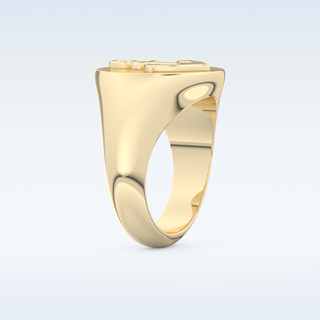 Anchor Style Wedding Band with Moissanite