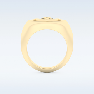 Anchor Style Wedding Band with Moissanite