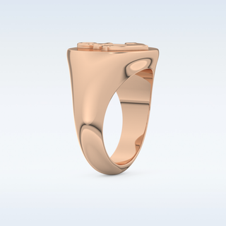 Anchor Style Wedding Band with Moissanite