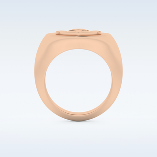Anchor Style Wedding Band with Moissanite