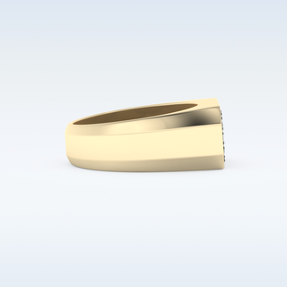 Multi Stones Style Wedding Band with 0.41 CT Round Cut Moissanite