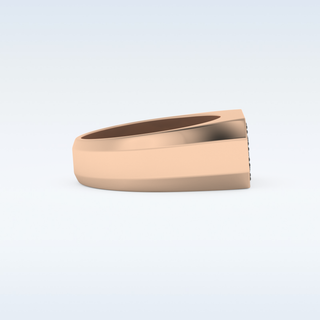 Multi Stones Style Wedding Band with 0.41 CT Round Cut Moissanite