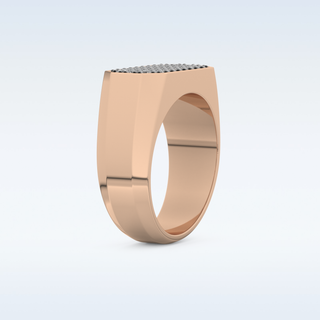 Multi Stones Style Wedding Band with 0.41 CT Round Cut Moissanite