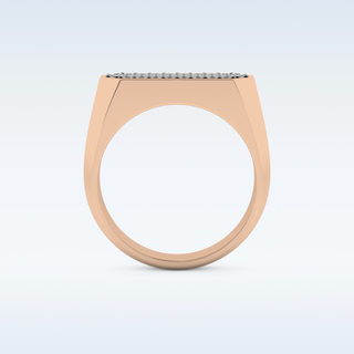 Multi Stones Style Wedding Band with 0.41 CT Round Cut Moissanite