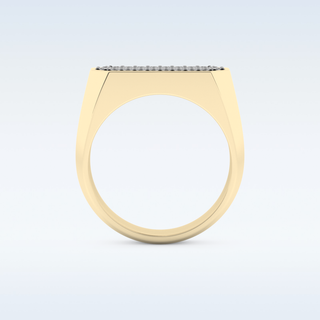 Multi Stones Style Wedding Band with 0.41 CT Round Cut Moissanite