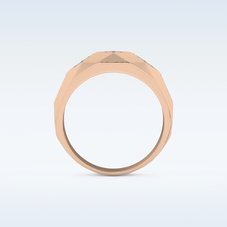 Multi Stones Style Wedding Band with 0.231 CT Round Cut Moissanite