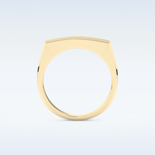 Flush Setting Wedding Band with 0.28 CT Round Cut Moissanite