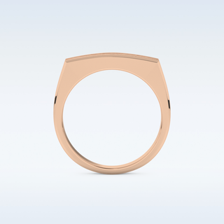 Flush Setting Wedding Band with 0.28 CT Round Cut Moissanite