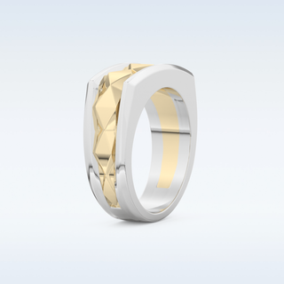 Flush Setting Style Wedding Band with Moissanite