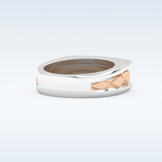 Flush Setting Style Wedding Band with Moissanite