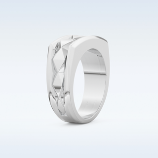 Flush Setting Style Wedding Band with Moissanite