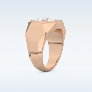 2.27 CT Halo Engagement Ring Featuring Oval Moissanite