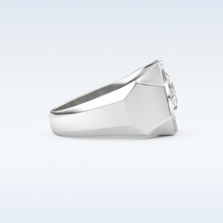 2.27 CT Halo Engagement Ring Featuring Oval Moissanite