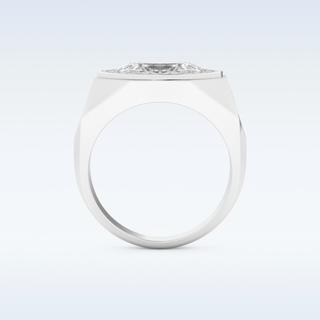 2.27 CT Halo Engagement Ring Featuring Oval Moissanite