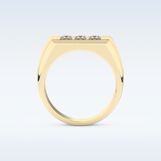 Multi Stones Style Wedding Band with 0.536 CT Princess Cut Moissanite