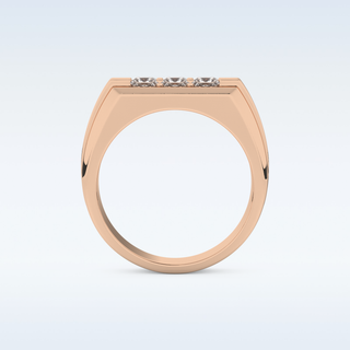 Multi Stones Style Wedding Band with 0.536 CT Princess Cut Moissanite