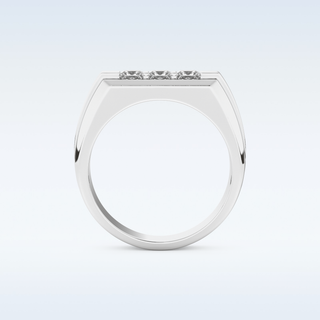 Multi Stones Style Wedding Band with 0.536 CT Princess Cut Moissanite