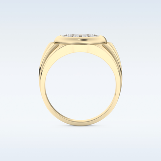 Multi Stones Style Wedding Band with 0.417 CT Round Cut Moissanite