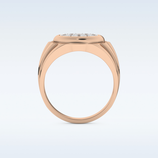 Multi Stones Style Wedding Band with 0.417 CT Round Cut Moissanite