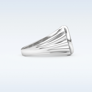 Multi Stones Style Wedding Band with 0.417 CT Round Cut Moissanite