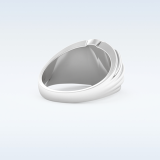 Multi Stones Style Wedding Band with 0.417 CT Round Cut Moissanite