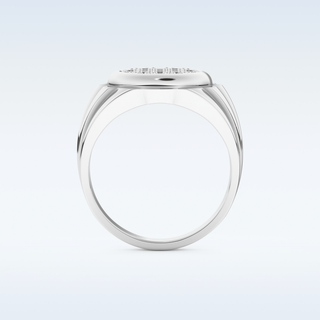 Multi Stones Style Wedding Band with 0.417 CT Round Cut Moissanite