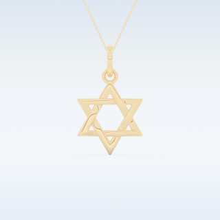 Star Shaped Moissanite Necklace – in 14K/18K Gold
